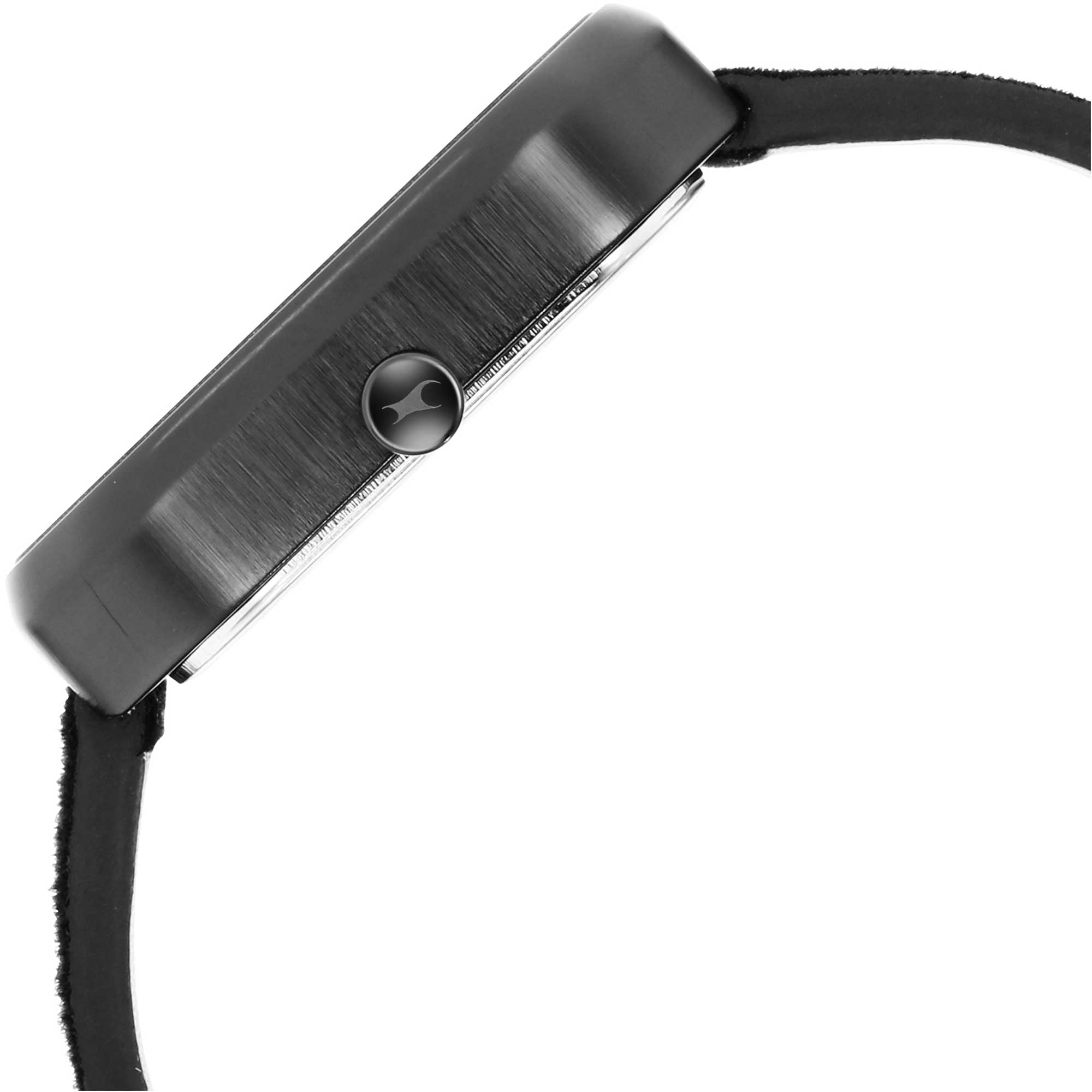 After Dark Black Dial Leather Strap Watch for Guys