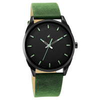 After Dark Black Dial Leather Strap Watch for Guys