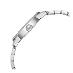 Fastrack Exuberant Quartz Analog with Day and Date Silver Dial Metal Strap Watch for Guys