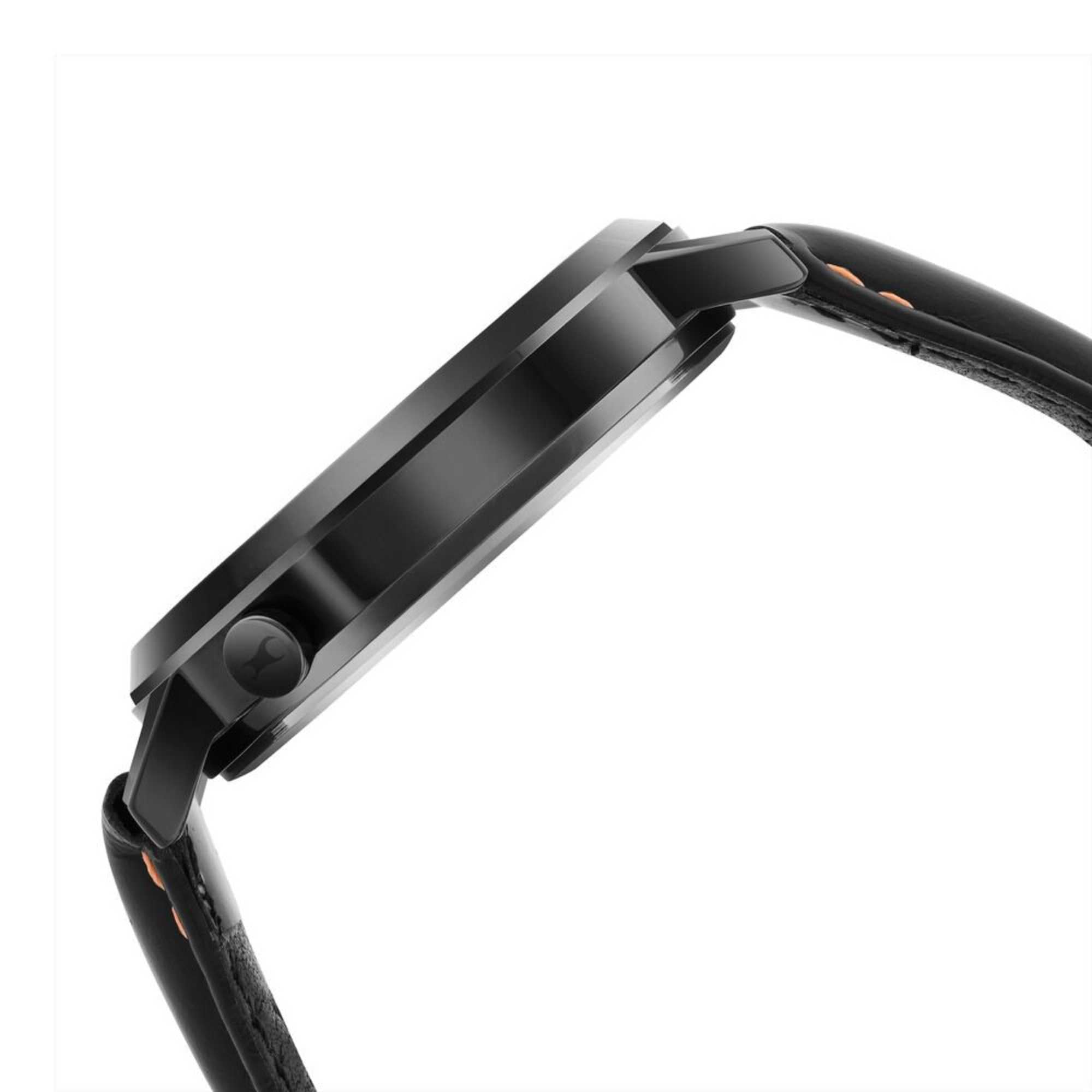 Fastrack MetaWe Quartz Analog Black Dial Leather Strap Watch For Guys