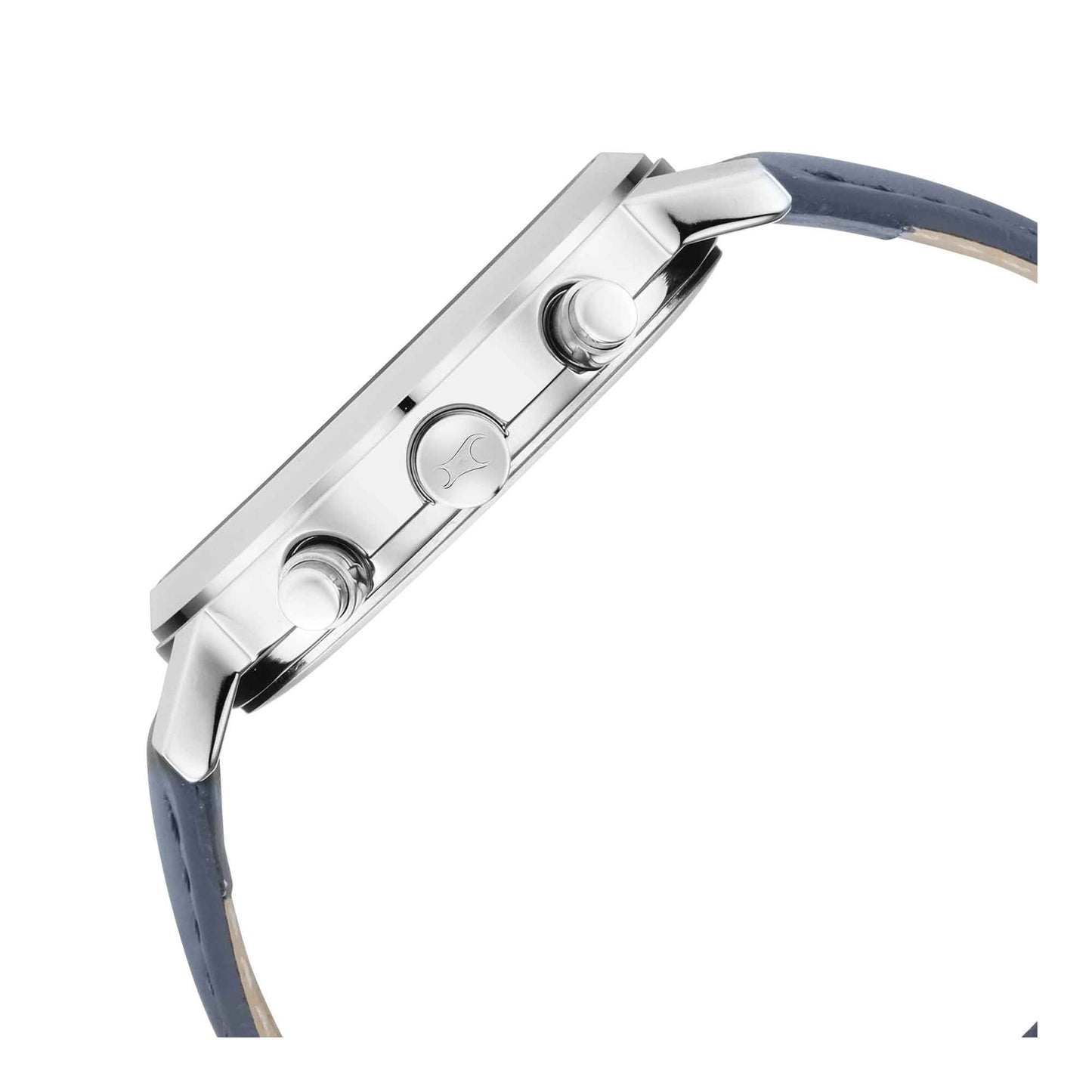 Fastrack Tick Tock Quartz Multifunction Blue Dial Leather Strap Watch for Guys