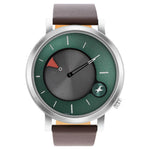 Fastrack MetaWe Quartz Analog Green Dial Leather Strap Watch For Guys