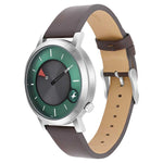 Fastrack MetaWe Quartz Analog Green Dial Leather Strap Watch For Guys