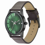 Fastrack Stunners Quartz Analog Green Dial Leather Strap Watch for Guys