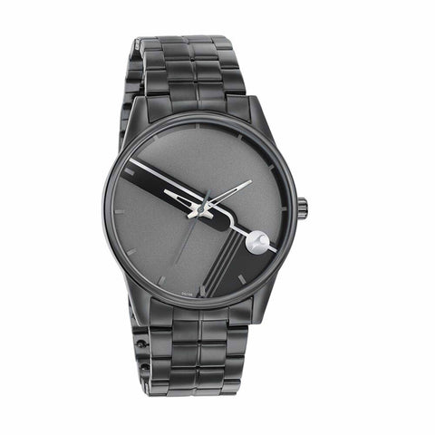 Fastrack Stunners Quartz Analog Grey Dial Stainless Steel Strap Watch for Guys 3305NM02