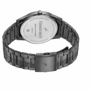 Fastrack Stunners Quartz Analog Grey Dial Stainless Steel Strap Watch for Guys 3305NM02