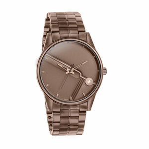 Fastrack Stunners Quartz Analog Brown Dial Stainless Steel Strap Watch for Guys