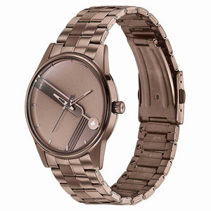 Fastrack Stunners Quartz Analog Brown Dial Stainless Steel Strap Watch for Guys