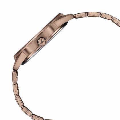 Fastrack Stunners Quartz Analog Brown Dial Stainless Steel Strap Watch for Guys