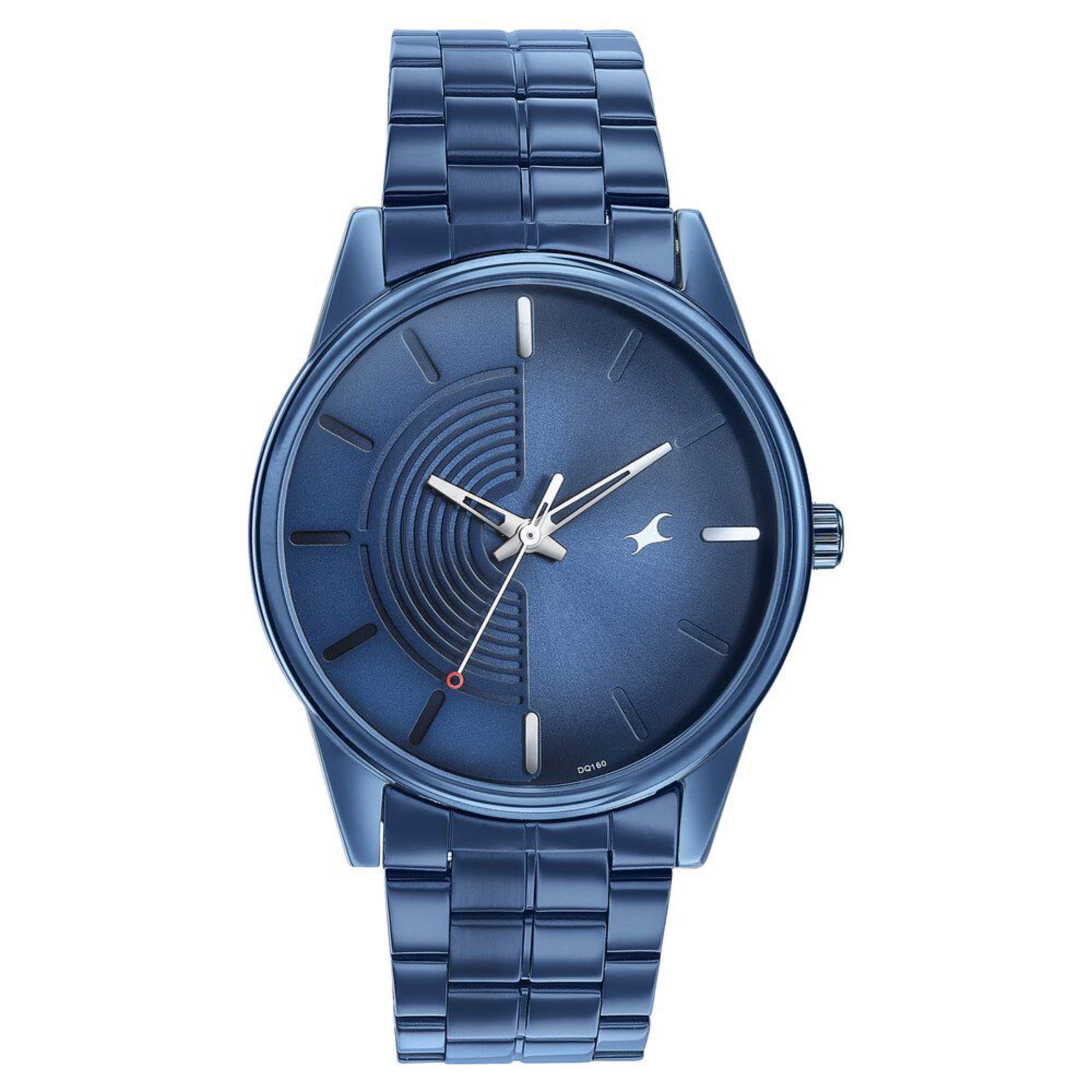 Fastrack Stunnerse Quartz Analog Blue Dial With Blue Metal Strap Watch for Guys