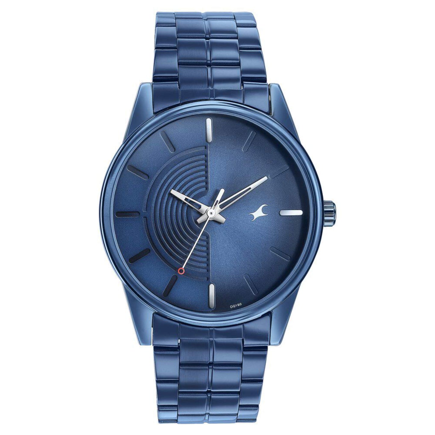 Fastrack Stunnerse Quartz Analog Blue Dial With Blue Metal Strap Watch for Guys