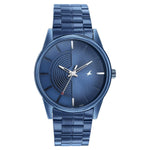 Fastrack Stunnerse Quartz Analog Blue Dial With Blue Metal Strap Watch for Guys