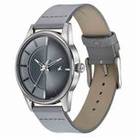 Fastrack Stunners Quartz Analog Grey Dial Grey Leather Strap Watch For Guys