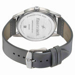 Fastrack Stunners Quartz Analog Grey Dial Grey Leather Strap Watch For Guys