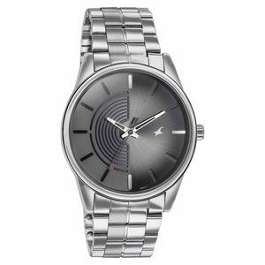 Fastrack Stunners Quartz Analog Grey Dial Stainless Steel Strap Watch for Guys 3305SM02