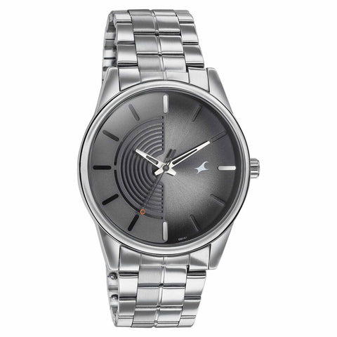 Fastrack Stunners Quartz Analog Grey Dial Stainless Steel Strap Watch for Guys 3305SM02
