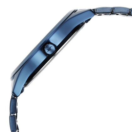 Fastrack Stunners Quartz Analog Blue Dial Blue Metal Strap Watch For Guys