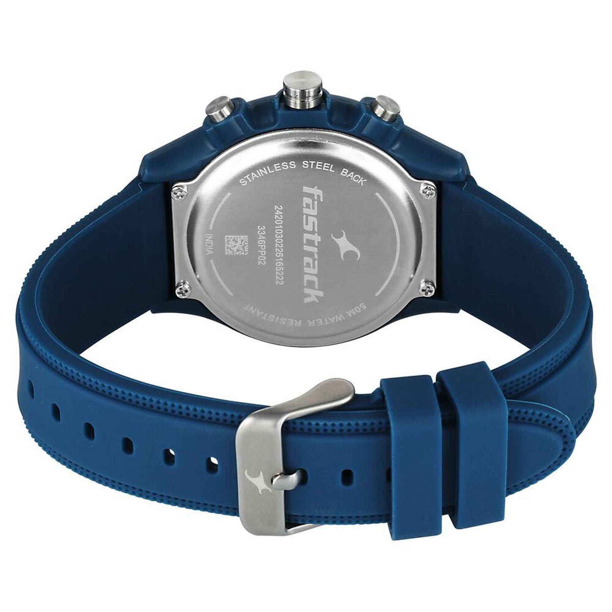 Fastrack Hype Multifunction with Blue dial Blue Silicon Strap watch for Guys