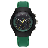 Fastrack Hype Multifunction with Black dial Green Silicon Strap watch for Guys