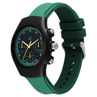 Fastrack Hype Multifunction with Black dial Green Silicon Strap watch for Guys