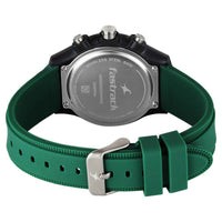 Fastrack Hype Multifunction with Black dial Green Silicon Strap watch for Guys