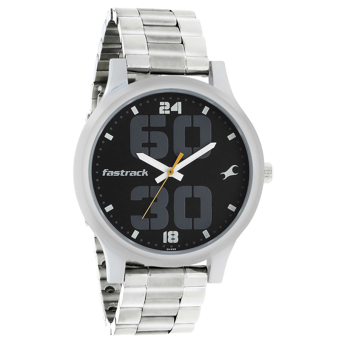 Fastrack Bold Quartz Analog Black Dial Stainless Steel Strap Watch for Guys