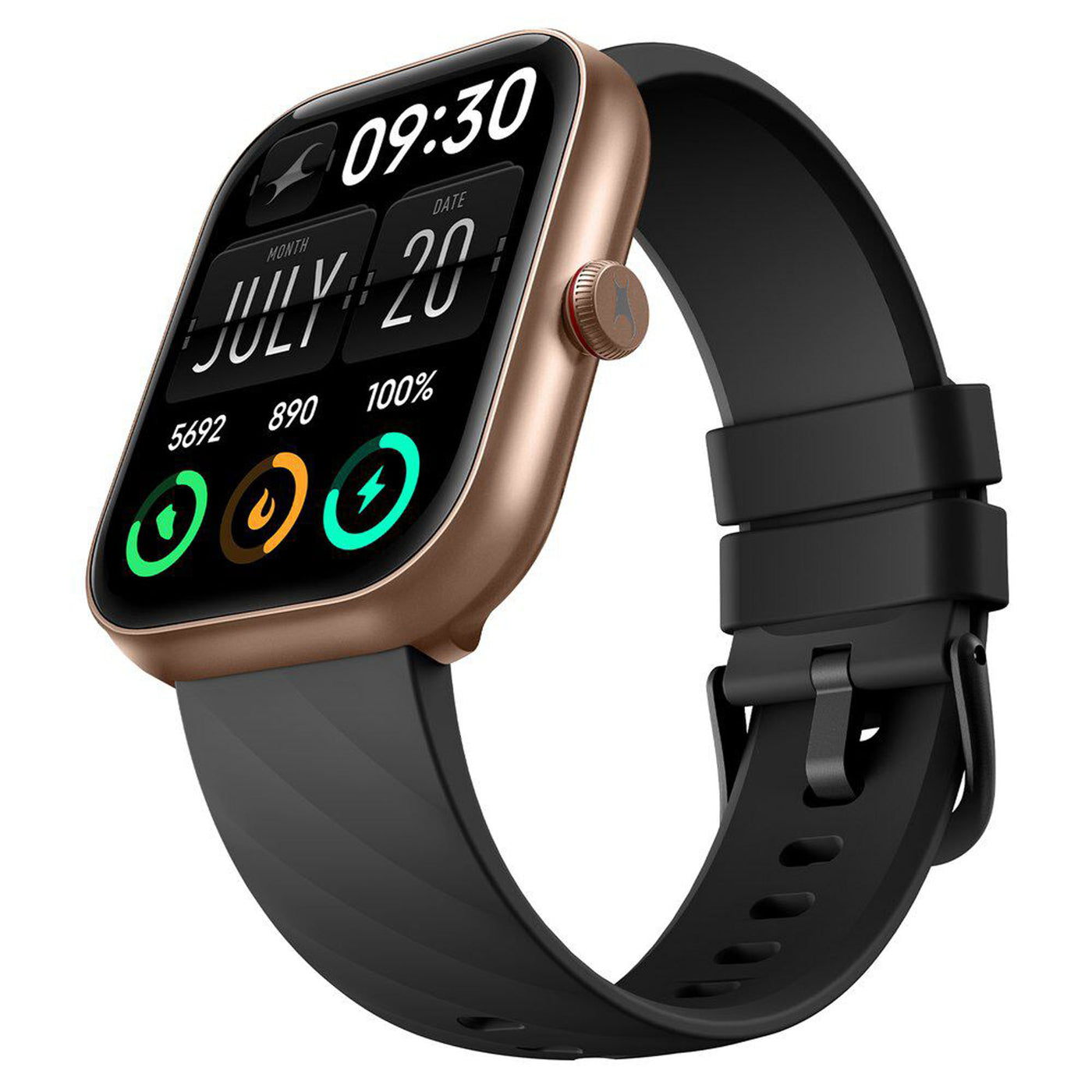 Fastrack Kruz+ 4.85 CM Super HD Display with Functional Crown and AI Voice Assistant Smart Watch for Unisex