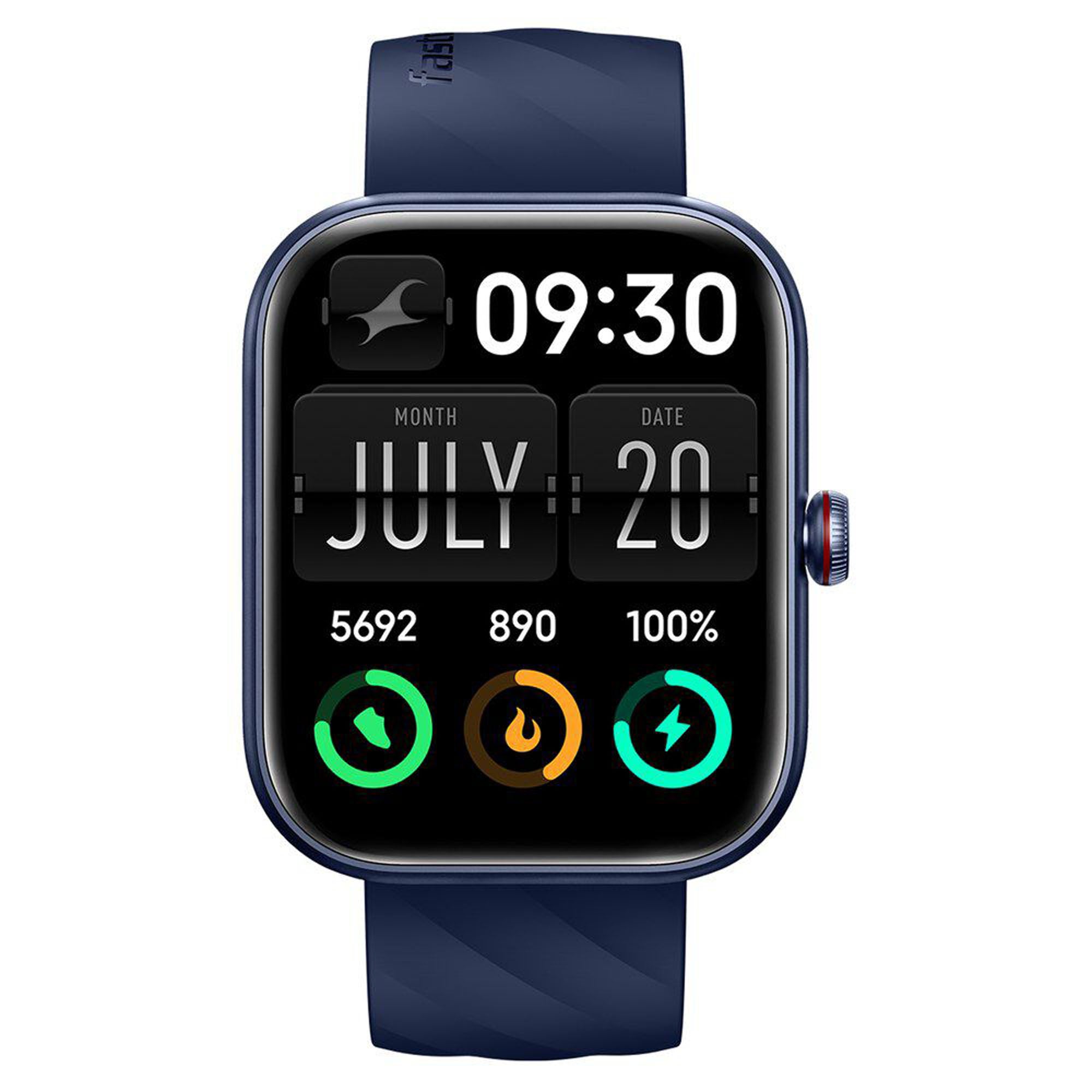 Fastrack Kruz+ 4.85 CM Super HD Display with Functional Crown and SingleSync BT Calling Smart Watch for Unisex