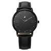 Fastrack Stunners Black Dial Leather Strap Analog Watch for Men