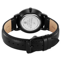Fastrack Stunners Black Dial Leather Strap Analog Watch for Men