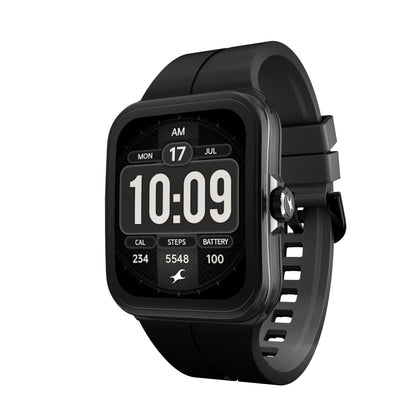 Fastrack VOX Neo Smartwatch 4.8CM Ultra Vu Display, Offline Voice Commands, Functional Crown, To-Do List, Games