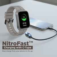 Fastrack VOX Neo Smartwatch 4.8CM Ultra Vu Display, Offline Voice Commands, Functional Crown, To-Do List, Games