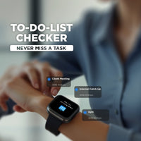 Fastrack VOX Neo Smartwatch 4.8CM Ultra Vu Display, Offline Voice Commands, Functional Crown, IP68, Multiple Menu Styles