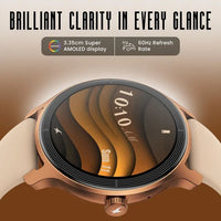 Fastrack Sleek Smartwatch 1.32" inch AMOLED Display, Sleek Design, Functional Crown, QR Hub, 24/7 Health Suite