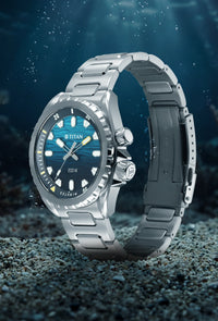 Titan Zero Hour Diver's Blue Dial Analog Watch