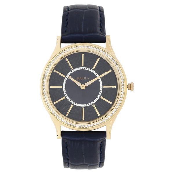 Titan Nebula Quartz Analog 18 Karat Solid Gold Watch for Men