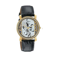 Titan Nebula Calligraphy Quartz Analog 18 Karat Solid Gold Watch for Men