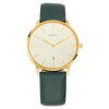 Titan Nebula Lustre 18k Gold Analog Leather Strap Watch for Men 5064DL03