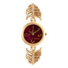 Titan Nebula Calligraphy Quartz Analog 18 Karat Solid Gold Watch for Women