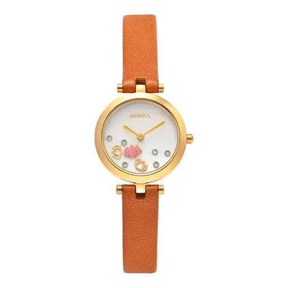 Titan Nebula Lotus Quartz Analog 18 Karat Solid Gold Watch for Women 5561DL01