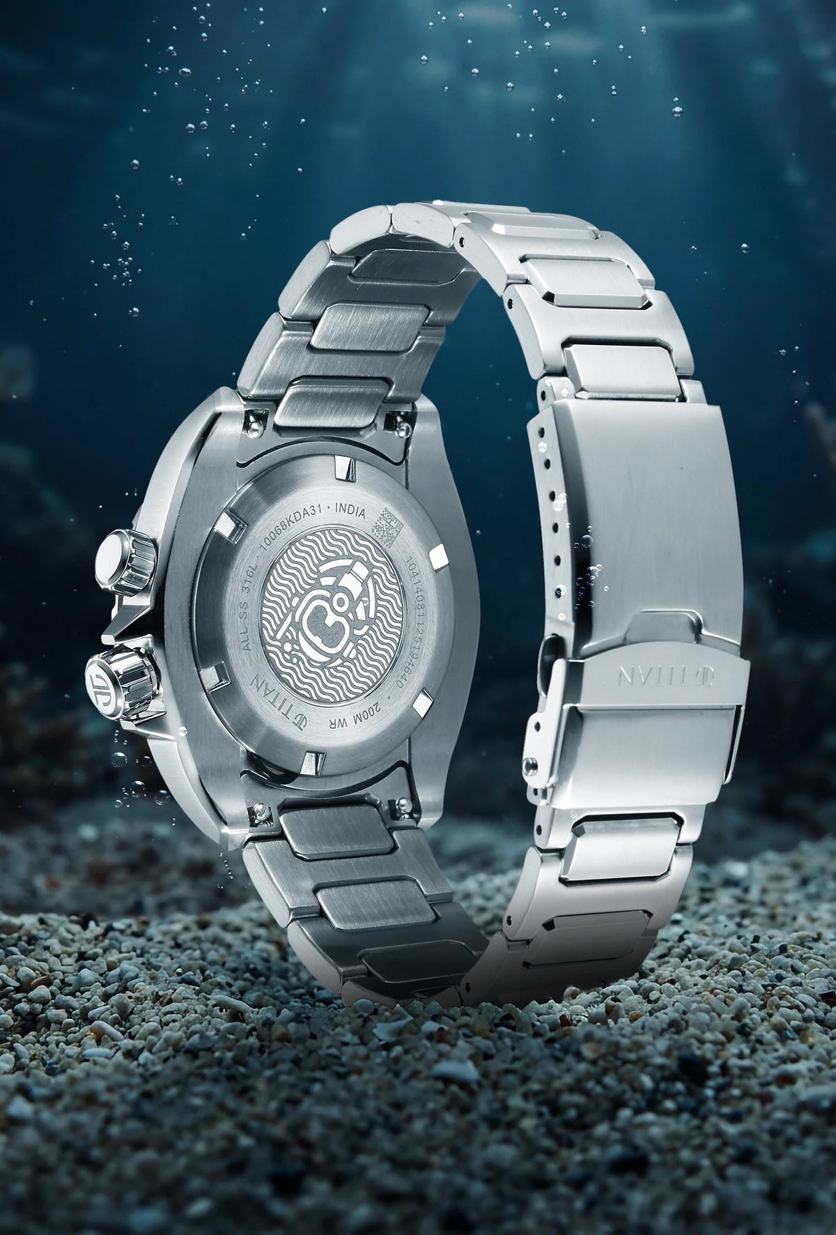 Titan Zero Hour Diver's Blue Dial Analog Watch