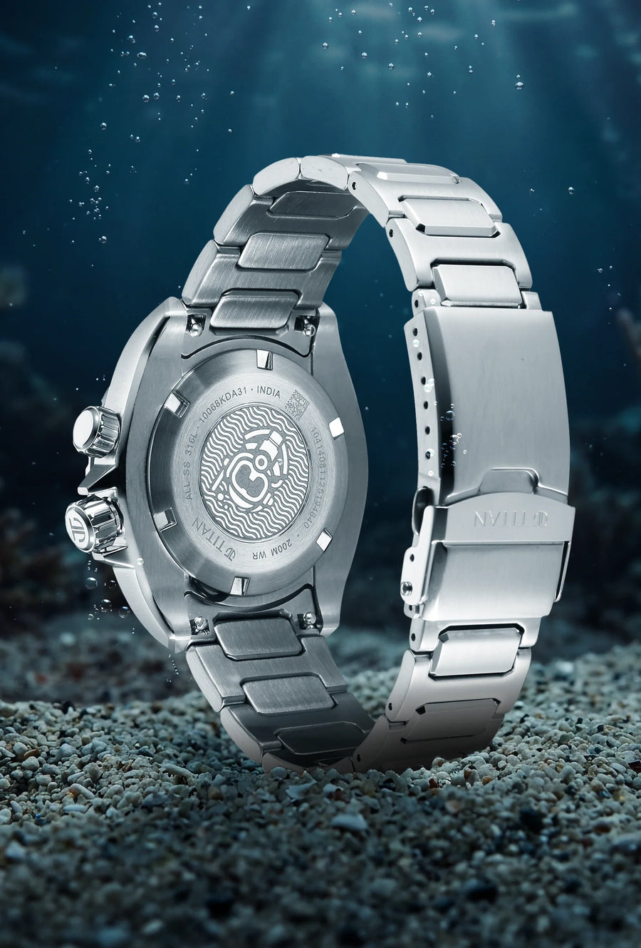Titan Zero Hour Diver's Blue Dial Analog Watch