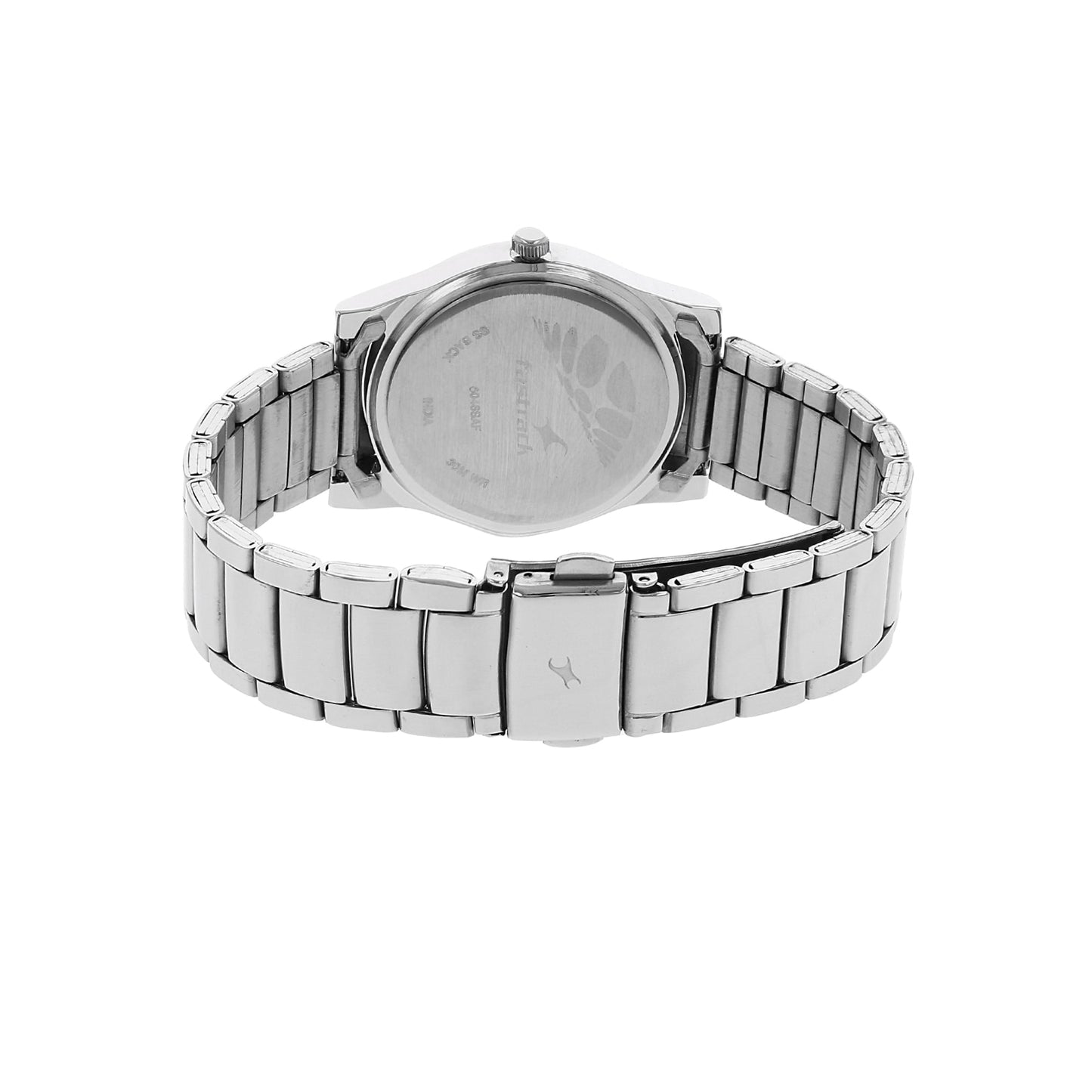 Fastrack Quartz Analog Pink Dial Stainless Steel Strap Watch for Girls