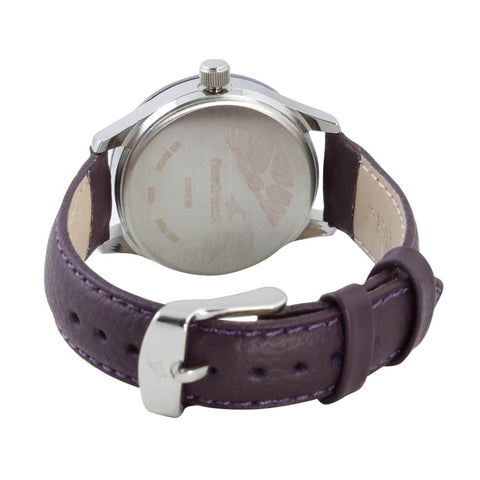 Fastrack Quartz Analog Purple Dial Leather Strap Watch for Girls