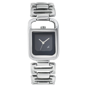 Fastrack Quartz Analog Blue Dial Metal Strap Watch for Girls