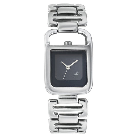 Fastrack Quartz Analog Blue Dial Metal Strap Watch for Girls