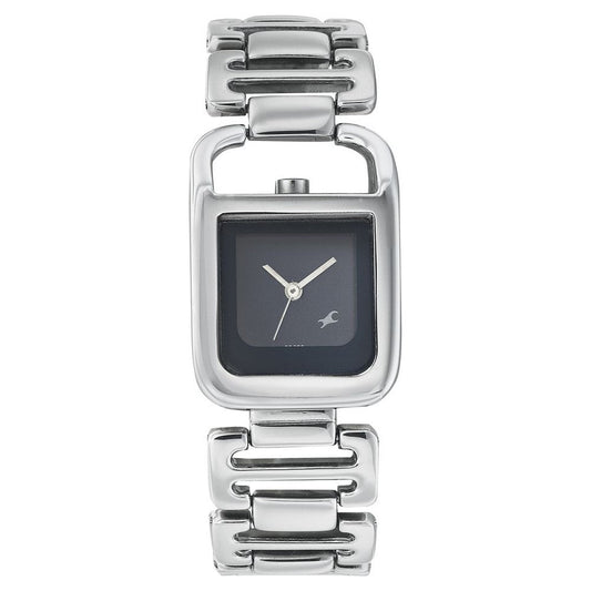Fastrack Quartz Analog Blue Dial Metal Strap Watch for Girls