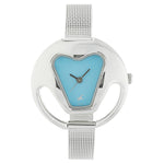 Fastrack Quartz Analog Blue Dial Stainless Steel Strap Watch for Girls