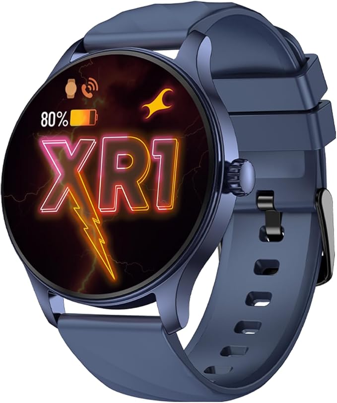 Fastrack Revoltt XR1 Blue Smartwatch with 1.38" UltraVU Display | SingleSync BT Calling | AI Voice Assistant | 100+ Sports Modes and Watch faces | Upto 5 Day Battery Life