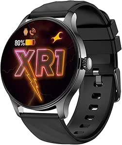 Fastrack Revoltt XR1 Black Smartwatch with 1.38" UltraVU Display | SingleSync BT Calling | AI Voice Assistant | 100+ Sports Modes and Watch faces | Upto 5 Day Battery Life